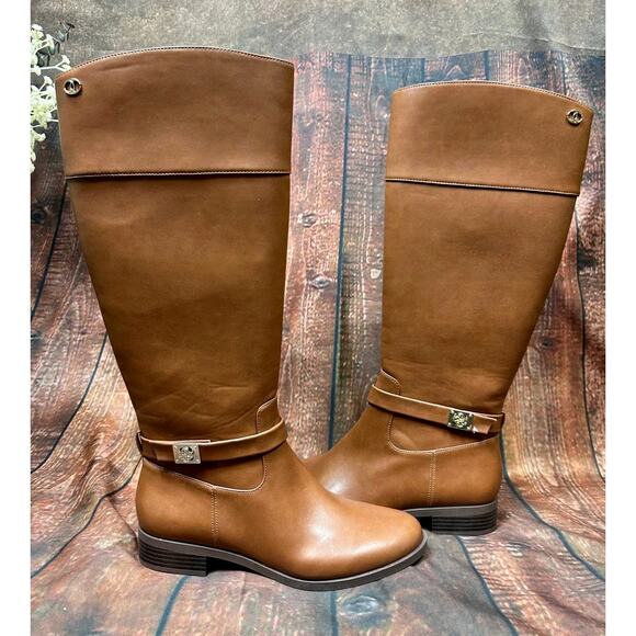 Charter Club Johannes Leather Riding Boots - Cognac - size 8.5 - Picture 1 of 10